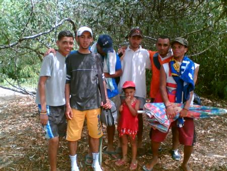 moi et mes amis  a la plage sidi rehale